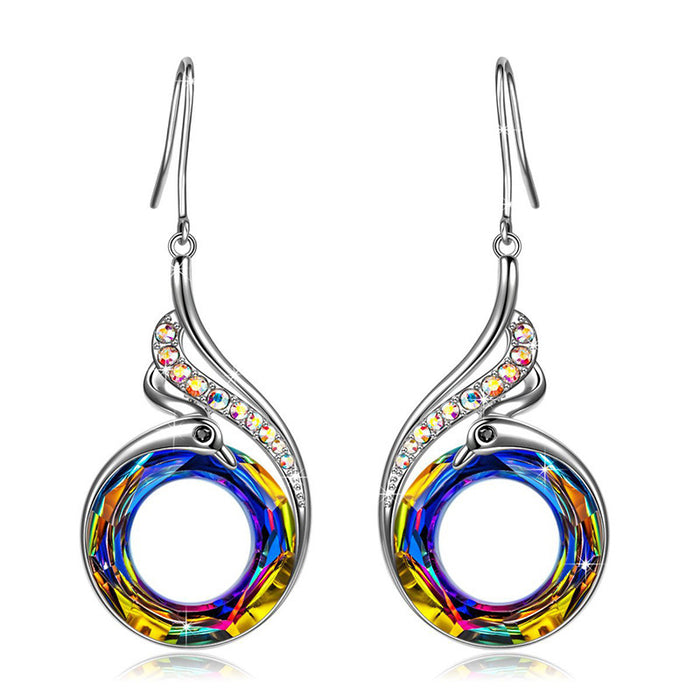 Beautiful and simple peacock shape earrings creative earrings