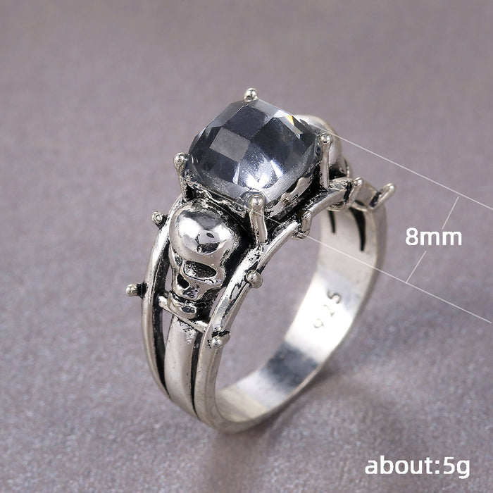 Anillo personalizado con doble calavera