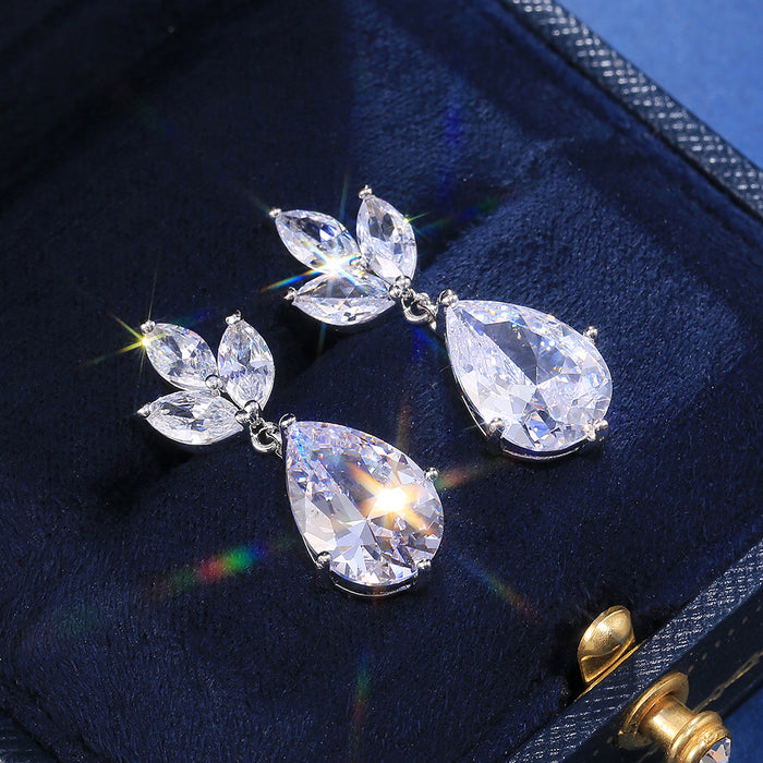 Zircon Earring Necklace Set