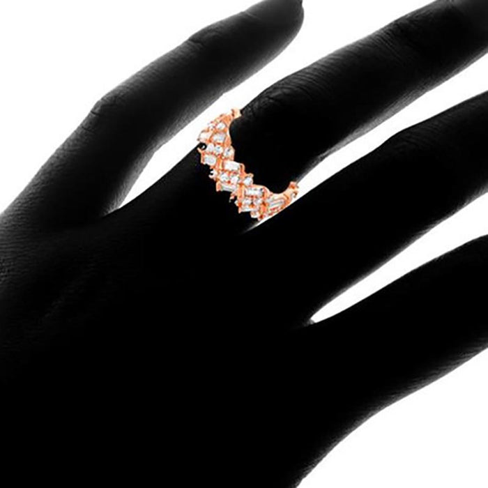 Zircon full inlaid ring women's luxury ring fashion accessories