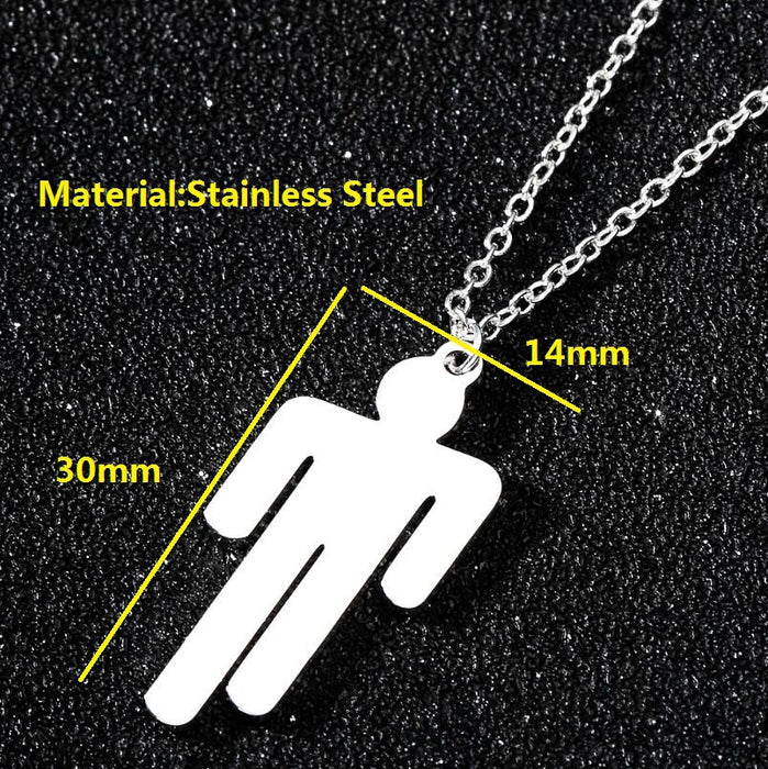 Pendant necklace, European and American punk style rapper hip-hop clavicle necklace for men