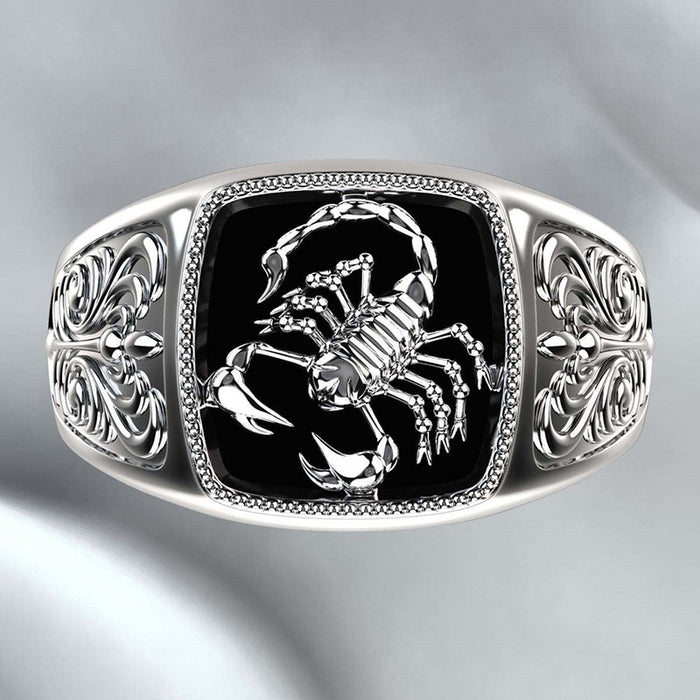 Electroplating scorpion ring