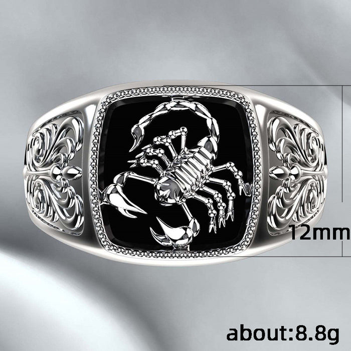 Electroplating scorpion ring