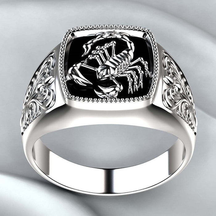 Electroplating scorpion ring