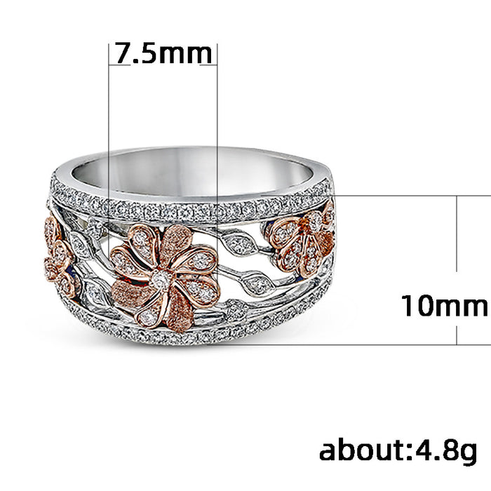 Water drop zirconium diamond ring women's jewelry