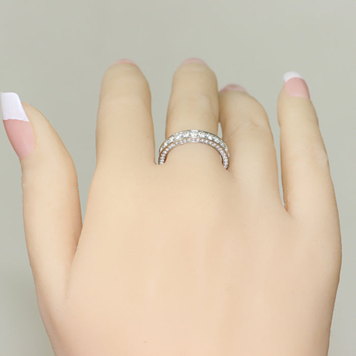 Micro-paved Zirconia Women's Ring