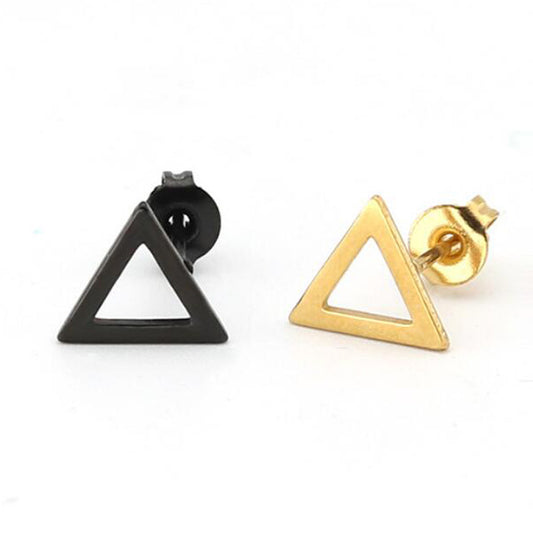 Triangle Stainless Steel Stud Earrings - Simple and Modern Geometric Jewelry