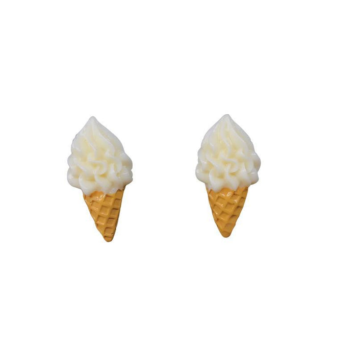 S925 silver earrings | Fun ice cream cone earrings