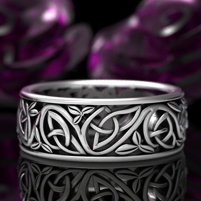 Nordic Viking wolf ring punk style men's ring