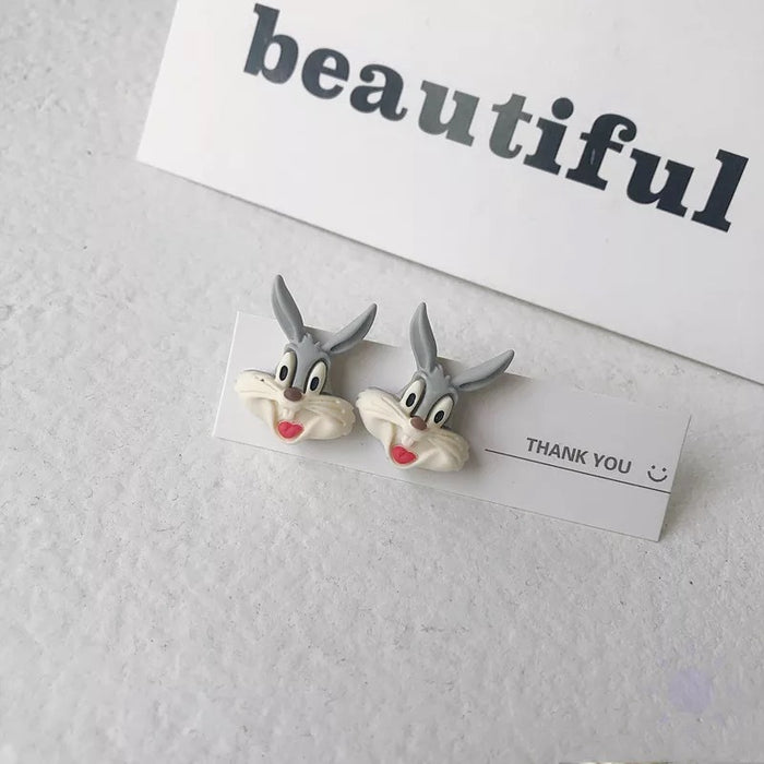 Summer cartoon flower earrings sweet and simple earrings