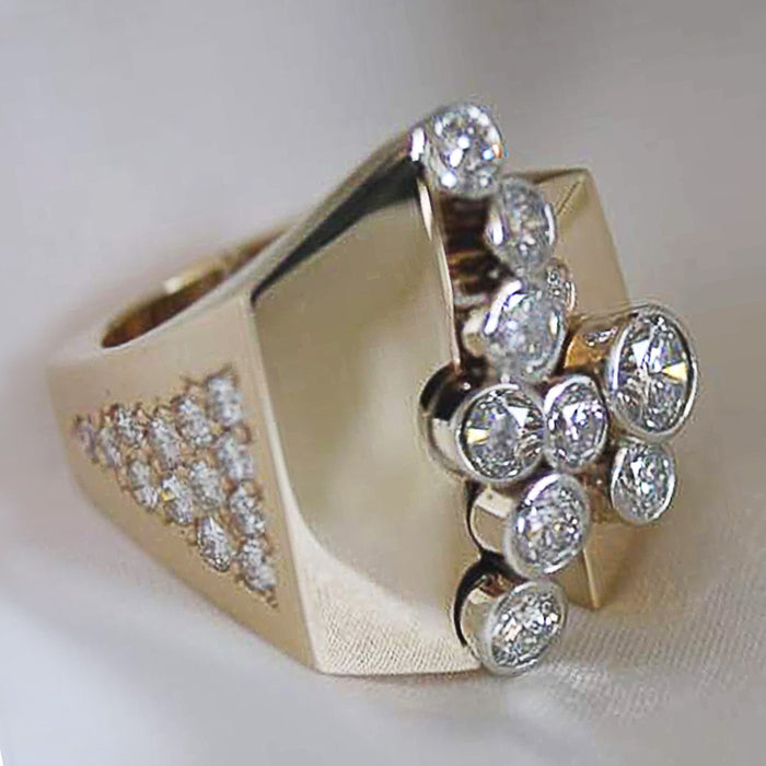 Gold Unique Shape Women's Ring