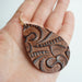 Creative Embossed Leather Earrings - High-Quality Vintage Earrings for Women - wallojewerly 