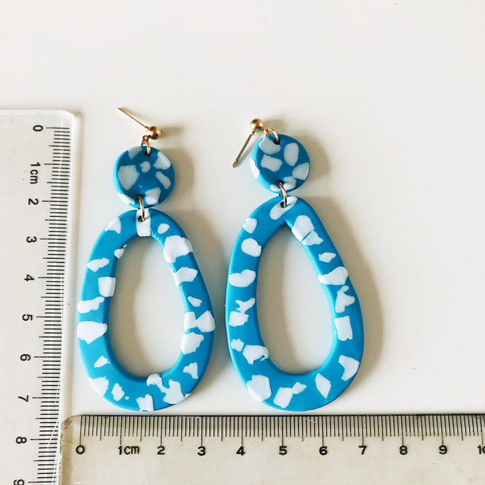 Trendy Clay Earrings - Popular Western Style, Perfect for Students