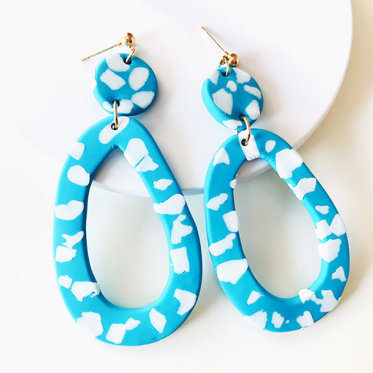 Trendy Clay Earrings - Popular Western Style, Perfect for Students