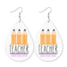 Vintage Sports Leather Earrings with Baseball, Basketball, Football Designs - wallojewerly 