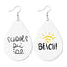 Vintage Sports Leather Earrings with Baseball, Basketball, Football Designs - wallojewerly 