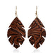 Creative Embossed Leather Earrings - High-Quality Vintage Earrings for Women - wallojewerly 