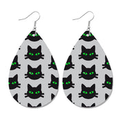 Creative Halloween Earrings with Spider, Pumpkin, and Bat Teardrop Design - wallojewerly 