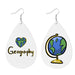 Vintage Sports Leather Earrings with Baseball, Basketball, Football Designs - wallojewerly 