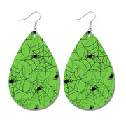 Creative Halloween Earrings with Spider, Pumpkin, and Bat Teardrop Design - wallojewerly 