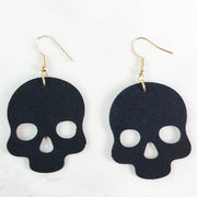 Original Halloween Pumpkin and Bat Earrings with Velvet Design - wallojewerly 