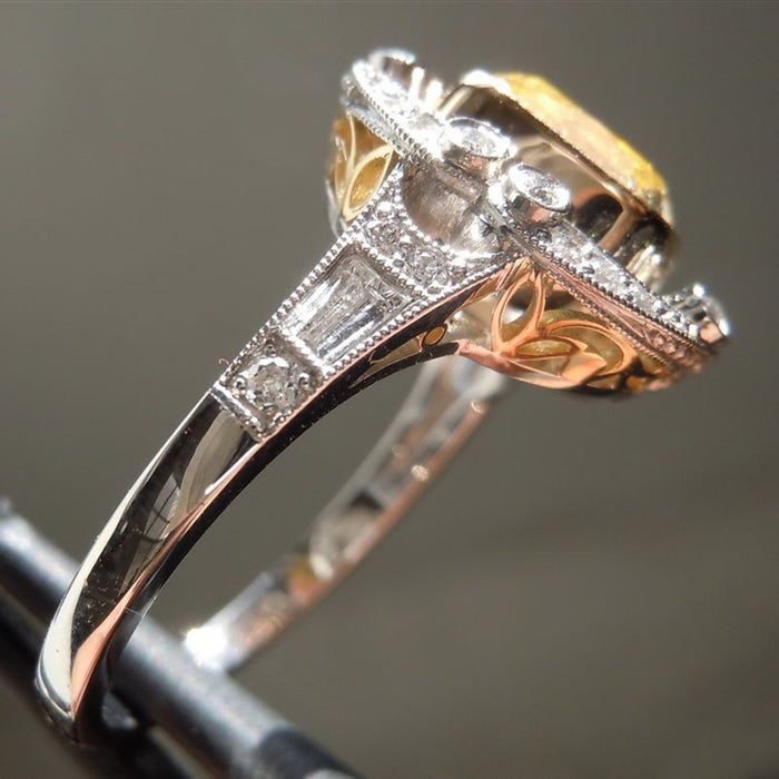 Diamond inlaid ring exquisite craftsmanship design