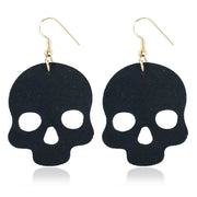 Original Halloween Pumpkin and Bat Earrings with Velvet Design - wallojewerly 