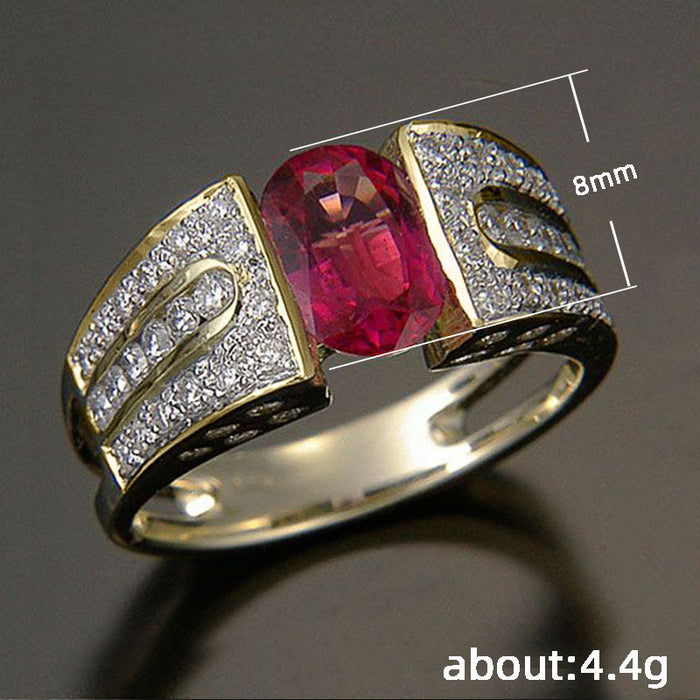 Micro-inlaid zircon unisex ring full diamond striped ring