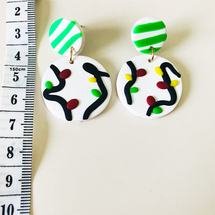 Handmade Soft Clay Earrings - Unique and Trendy, Perfect for Students