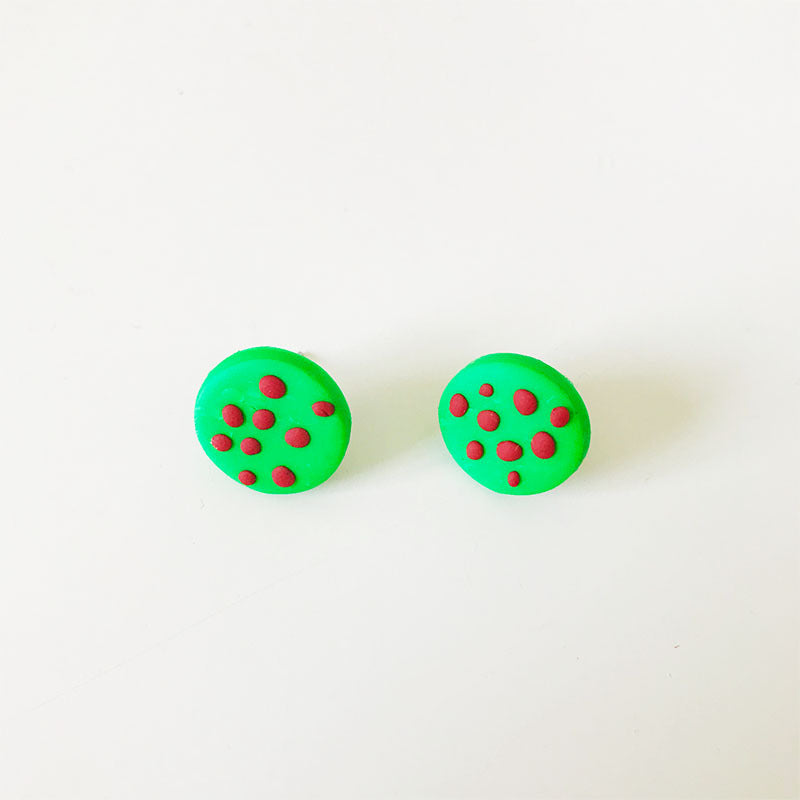 Green Gift Box and Snowman Clay Earrings - DIY Christmas Knot and Leaf Design