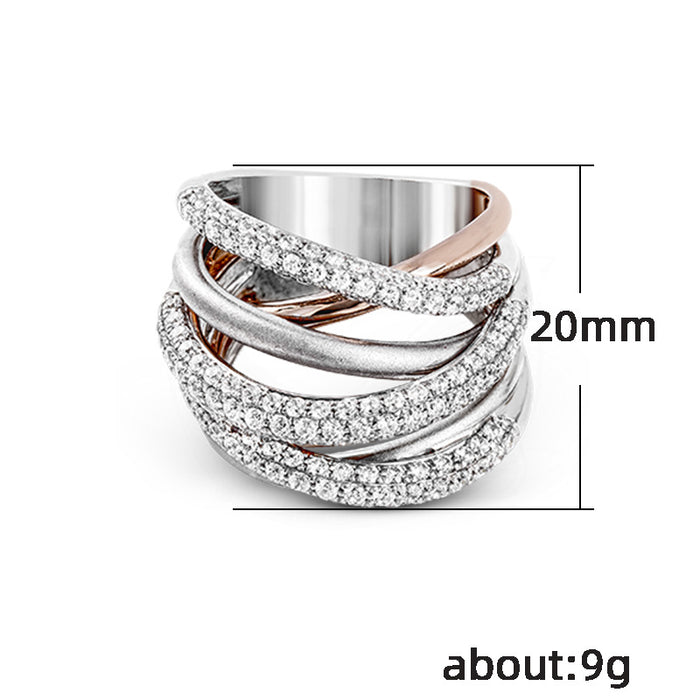 Personalized women's ring exquisitely inlaid with teardrop zircon party ring