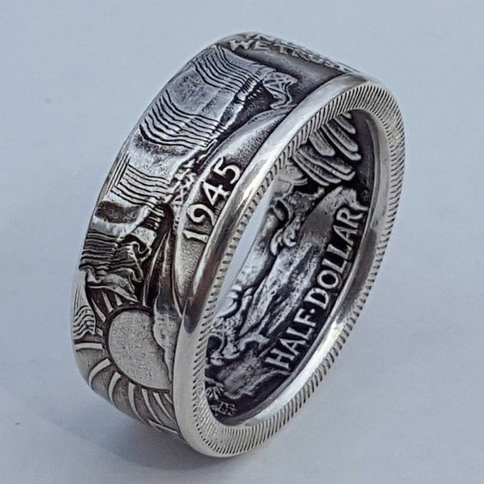 Alloy Coin Morgan 1945 Ring