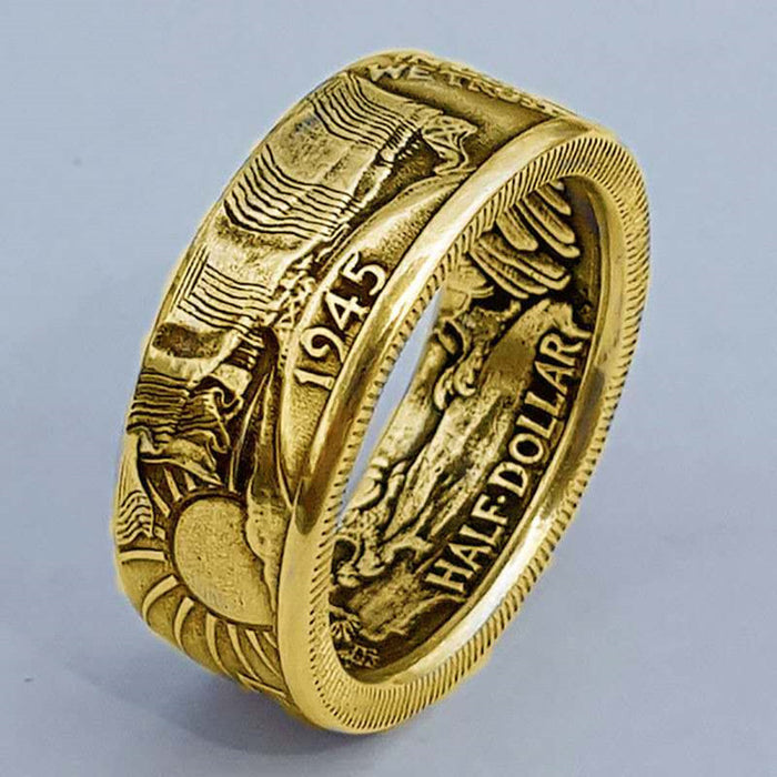 Alloy Coin Morgan 1945 Ring