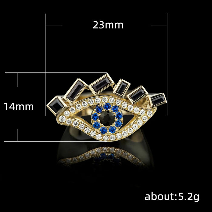 Creative eye ring for women zircon jewelry