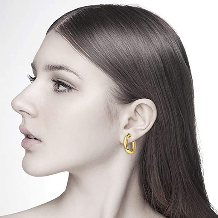 Hoop Earrings Wholesale, Amazon C-Shaped Earrings 14K Earrings