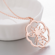 Stainless steel chain Small animal bee stainless steel necklace - wallojewerly 