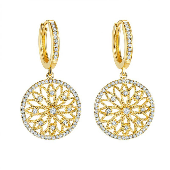 Gold Micro-Paved Earrings