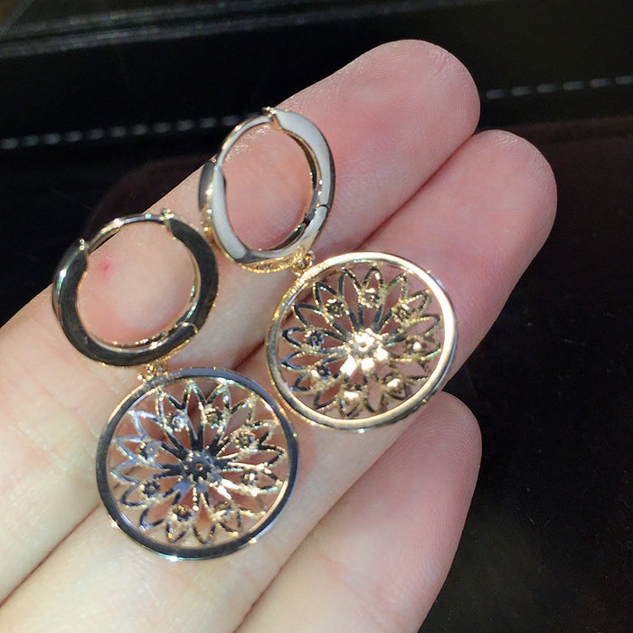 Gold Micro-Paved Earrings