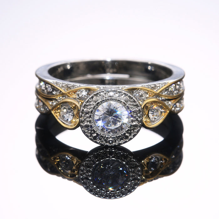 Hand-inlaid ring unique creativity