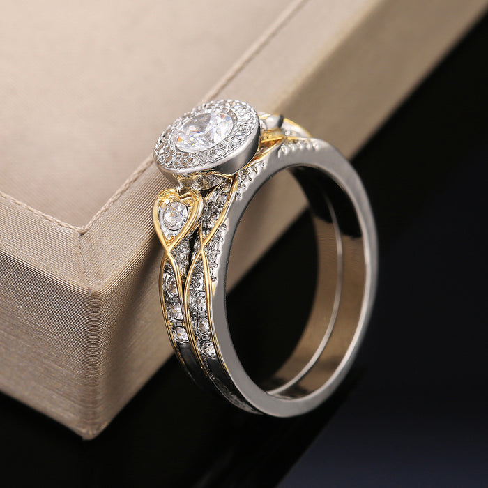 Hand-inlaid ring unique creativity