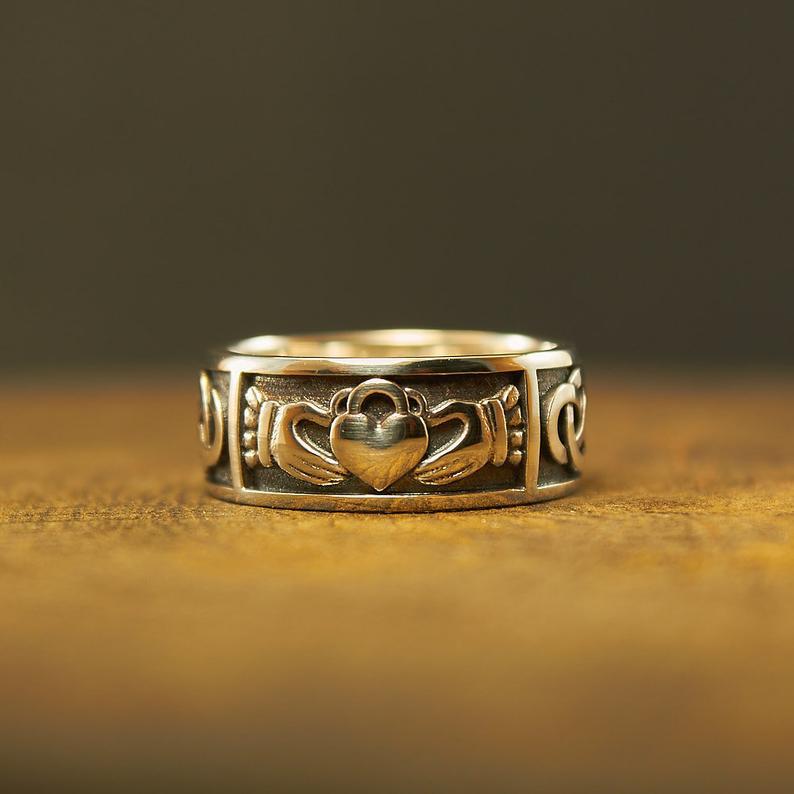 Anillo de amor de aleación clásica, joyería de estilo retro europeo y americano.