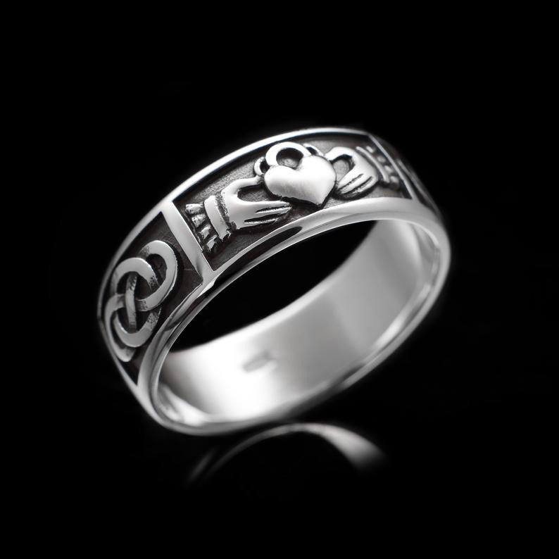 Anillo de amor de aleación clásica, joyería de estilo retro europeo y americano.
