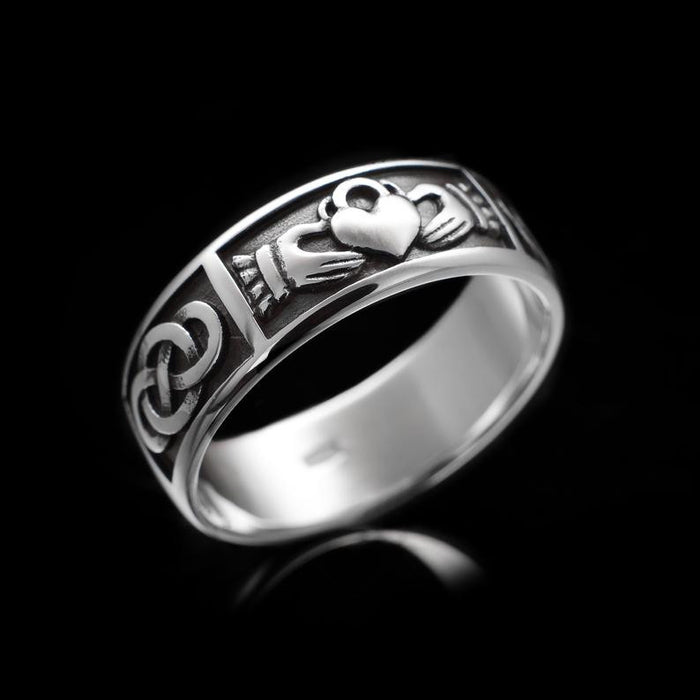 Classic alloy love ring European and American retro style jewelry