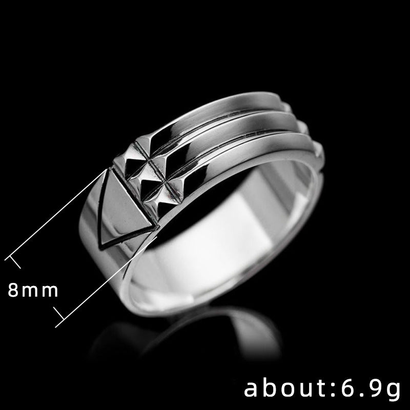 Anillo dorado sencillo, joyería de aleación de moda.