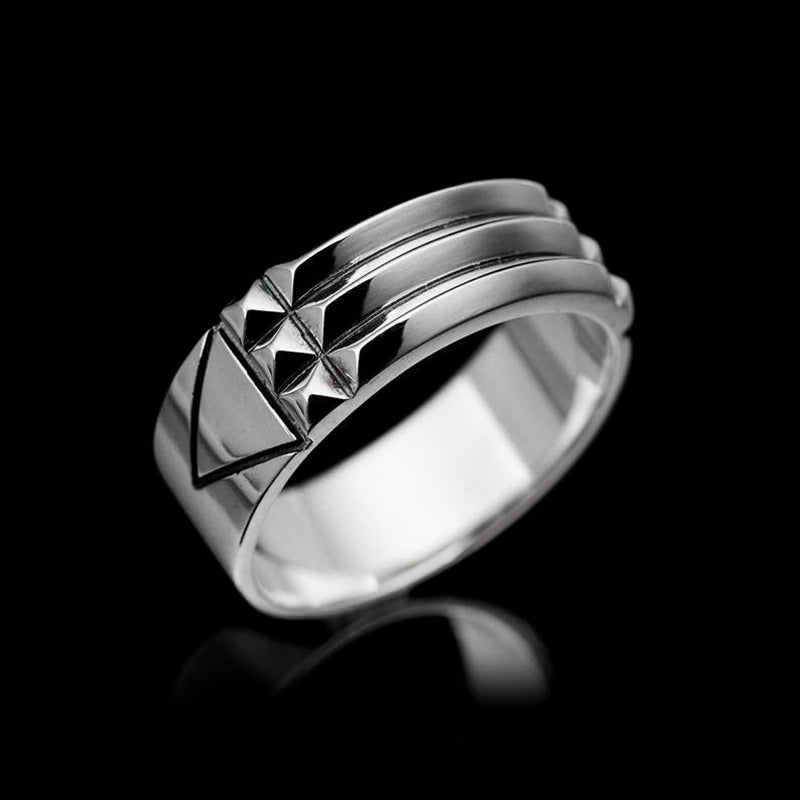 Anillo dorado sencillo, joyería de aleación de moda.