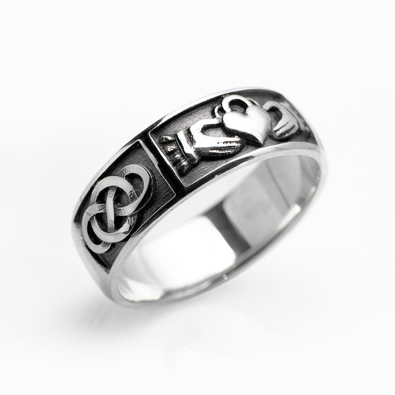 Anillo de amor de aleación clásica, joyería de estilo retro europeo y americano.
