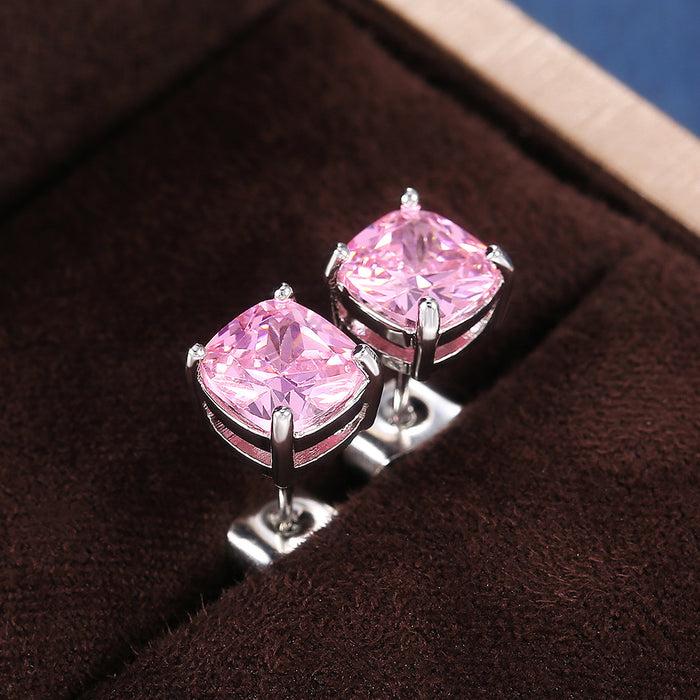 Square Zirconia Earrings