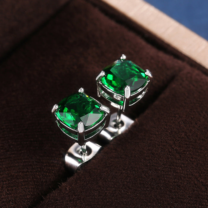 Square Zirconia Earrings