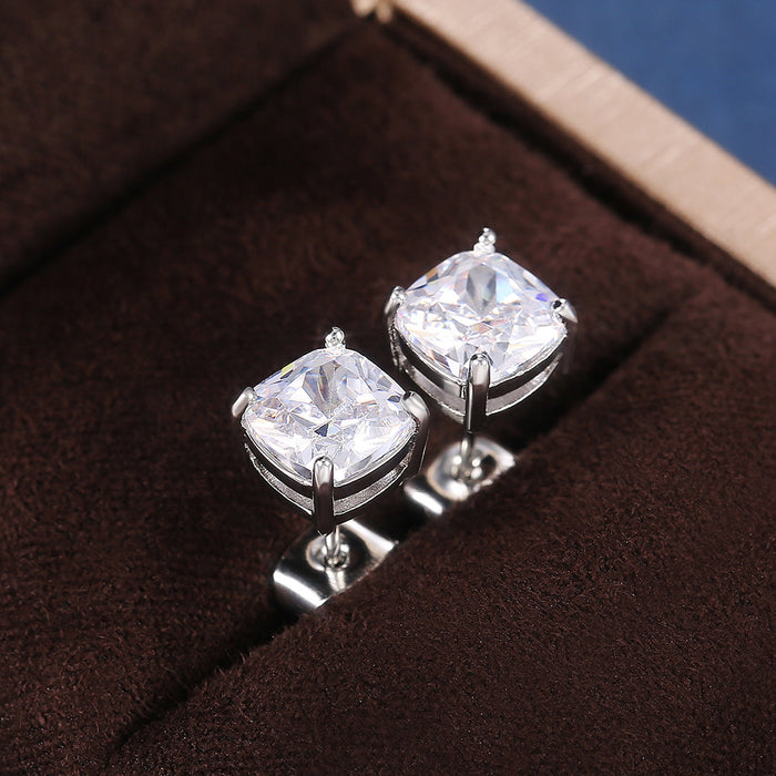 Square Zirconia Earrings