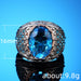 Vintage braided rhinestone ring creative luxury women's ring - wallojewerly 